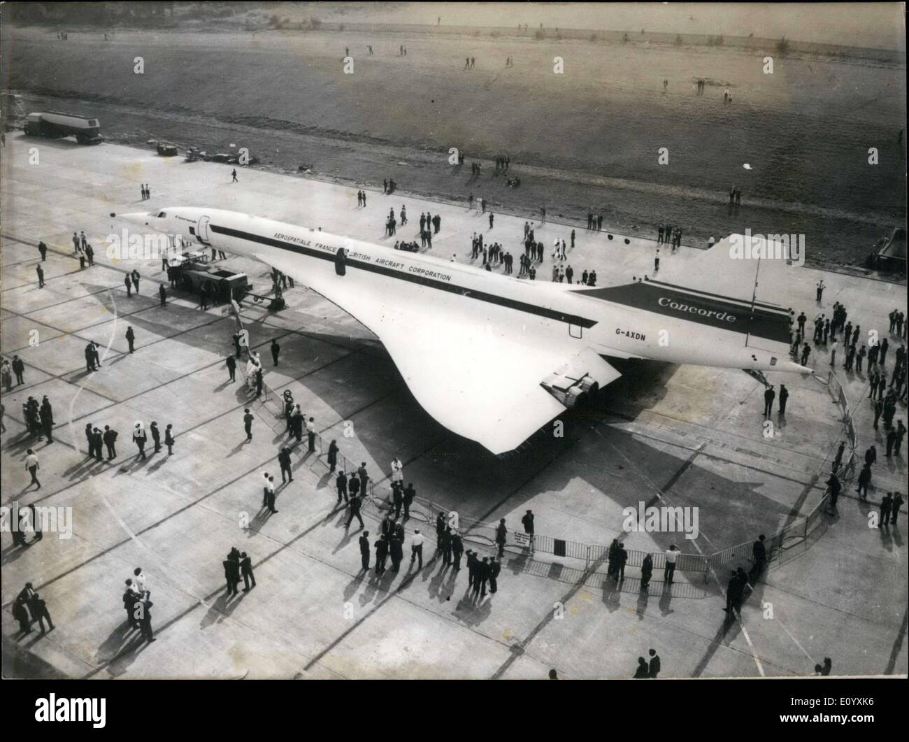 Oct. 07, 1971 - The Concorde 01 at the Filton Factory Stock Photo