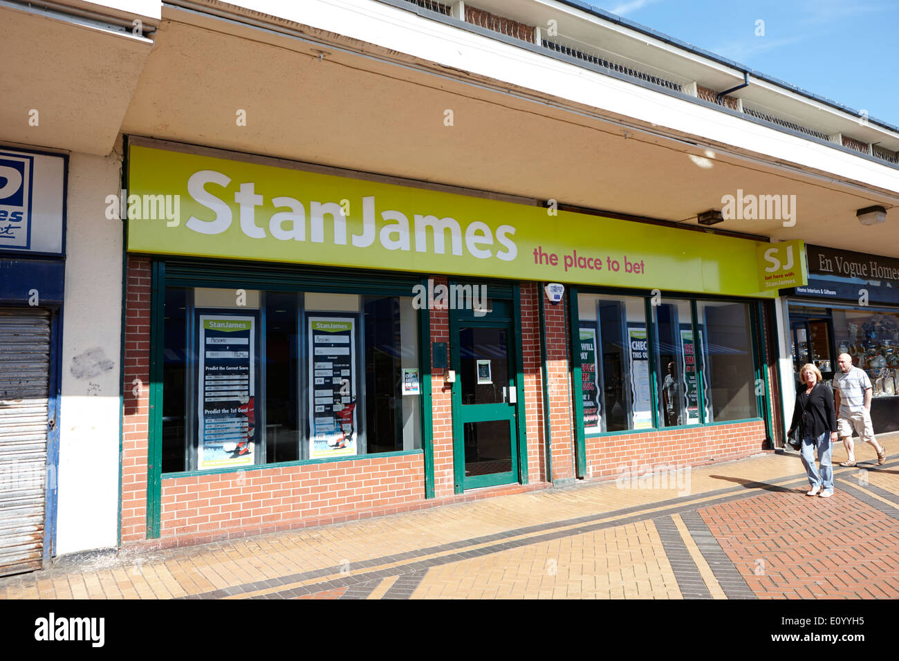 stan james bookmakers office Kirkby town centre Merseyside UK Stock Photo