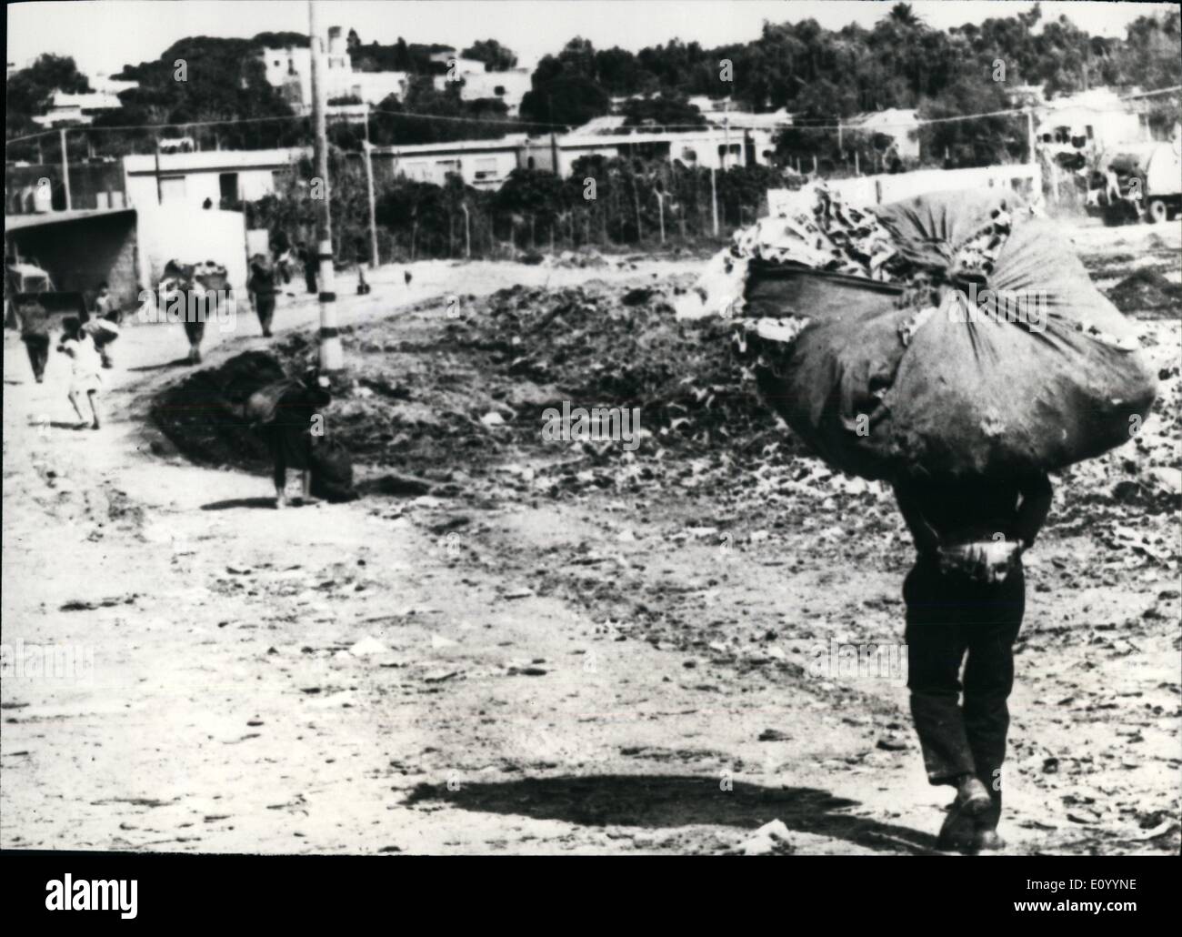 Dec. 12, 1971 - Uruguay-Montevideo's ''Cantegril'' slums: ''This ain't said just to complain but, my friend, if you push me I'll tell you I don't enjoy picking garbage. Stock Photo
