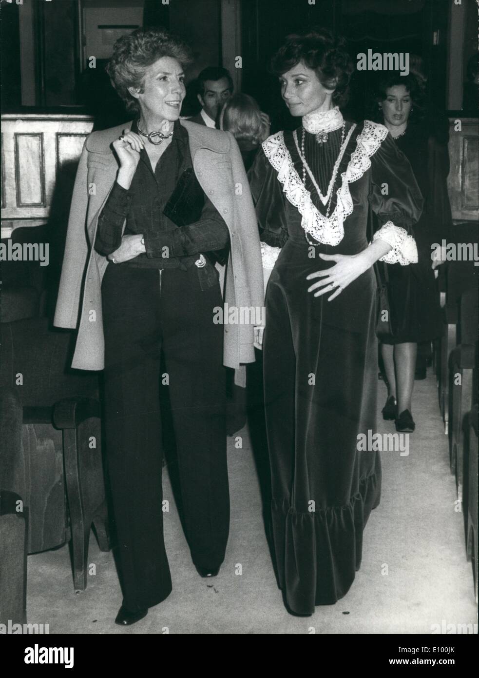 Feb. 02, 1972 - Gala performance at Teatro Valle for the Pirandello's ...