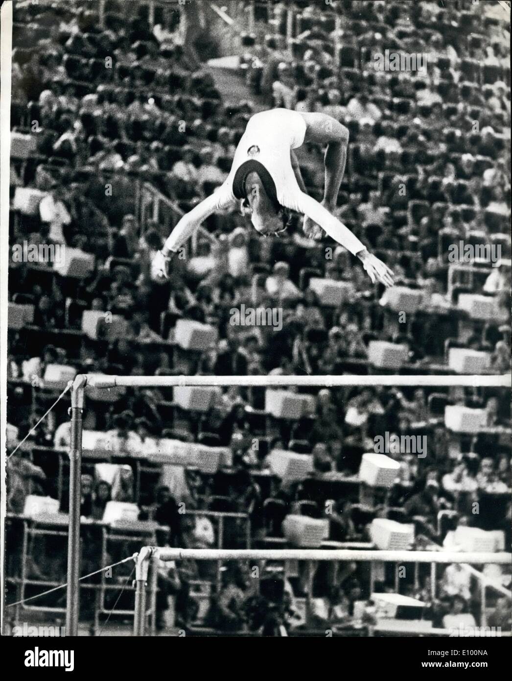 Feb. 02, 1972 - Munich Olympics. Gymnastics: Olga Korbut of Russia in action. .c Stock Photo