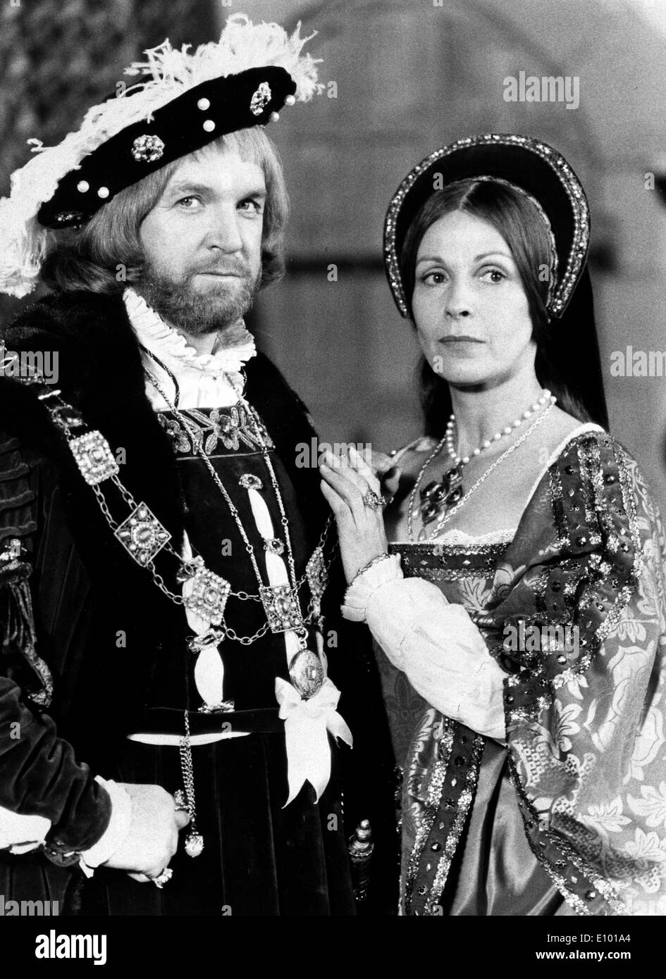 Claire Bloom and John Stride on television Stock Photo