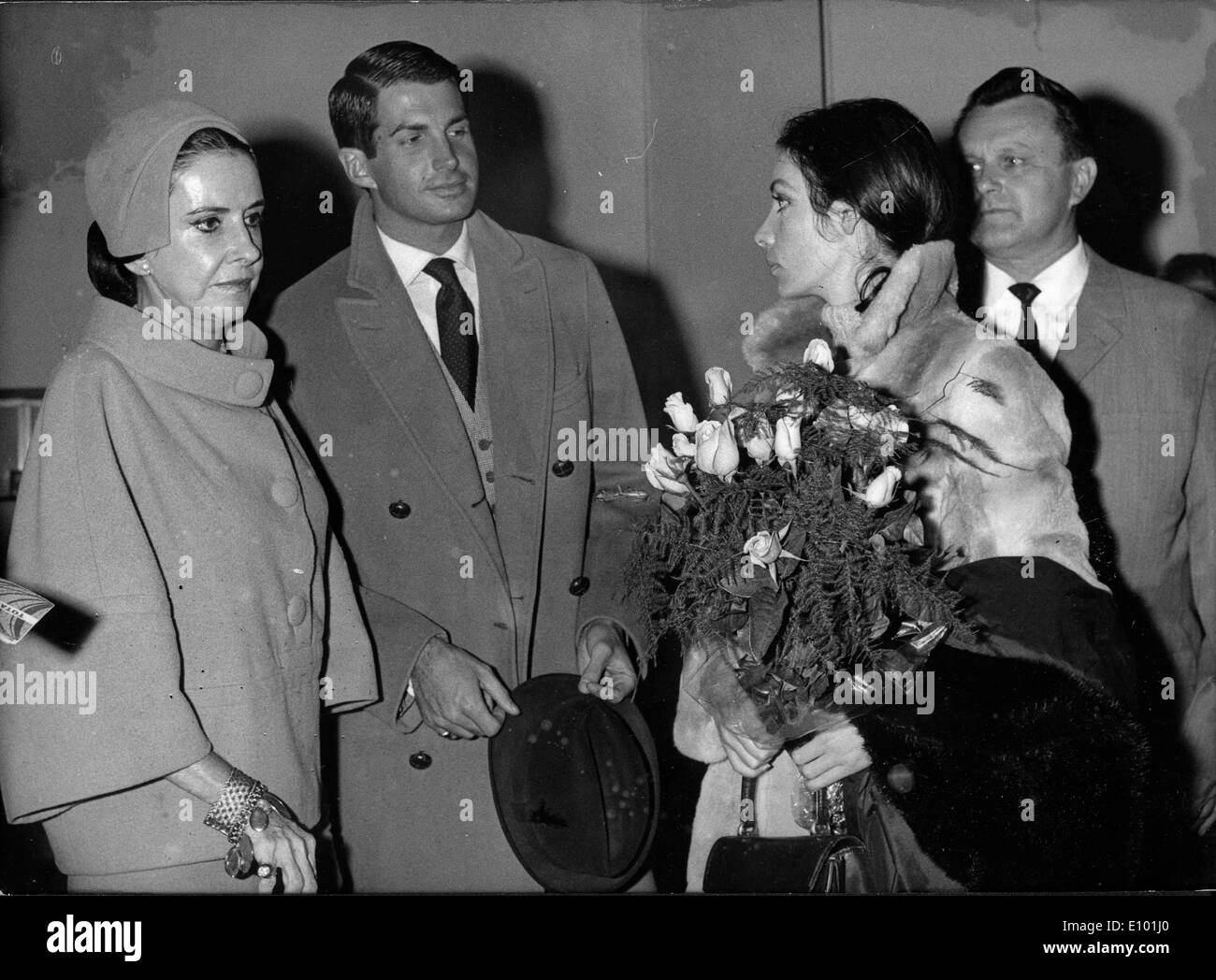 Actors George Hamilton and Marie Laforet traveling Stock Photo - Alamy