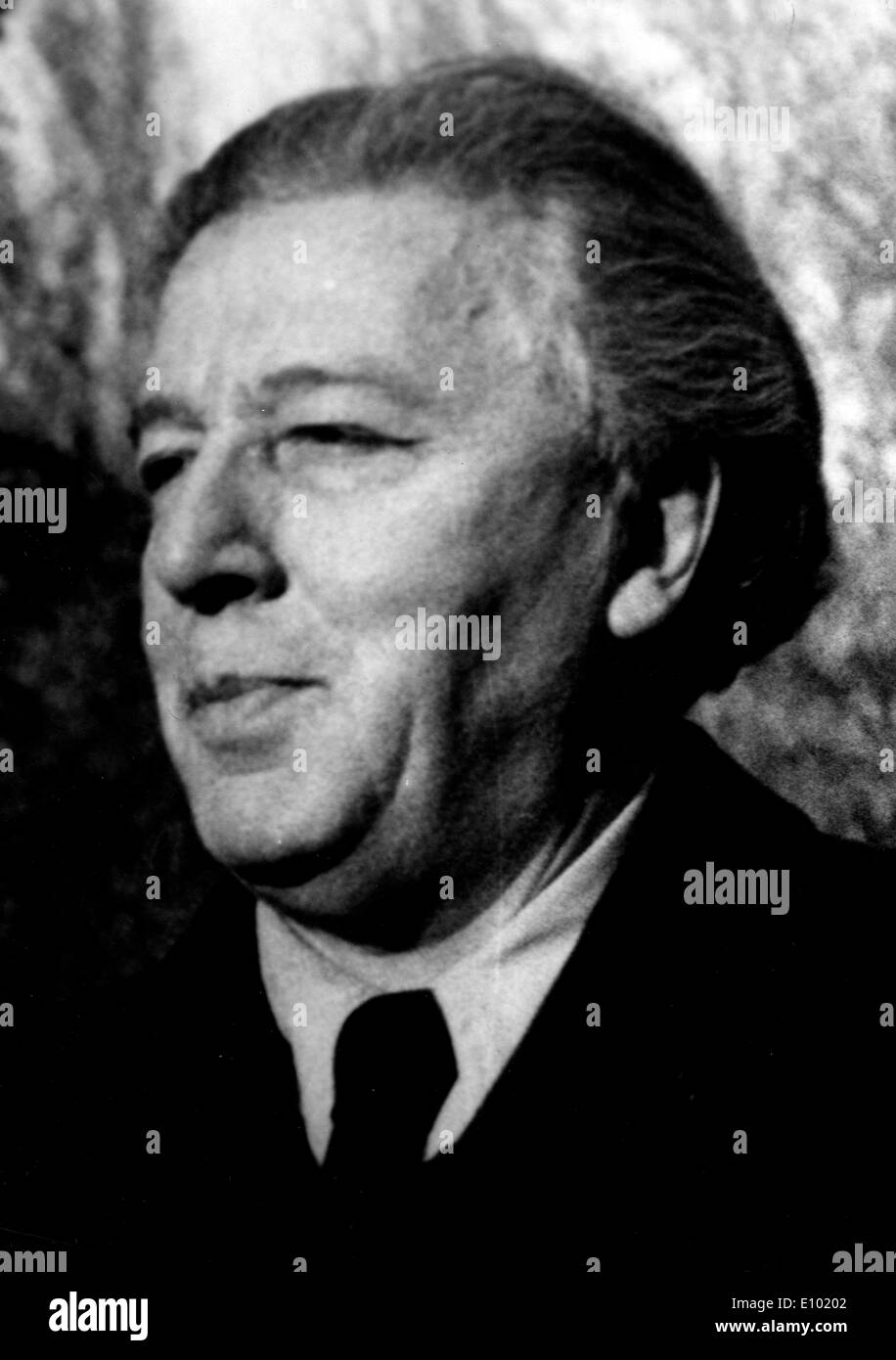 ANDRE BRETON was a French writer and poet. founder of Surrealism. include the first Surrealist Manifesto psychic automatism Stock Photo