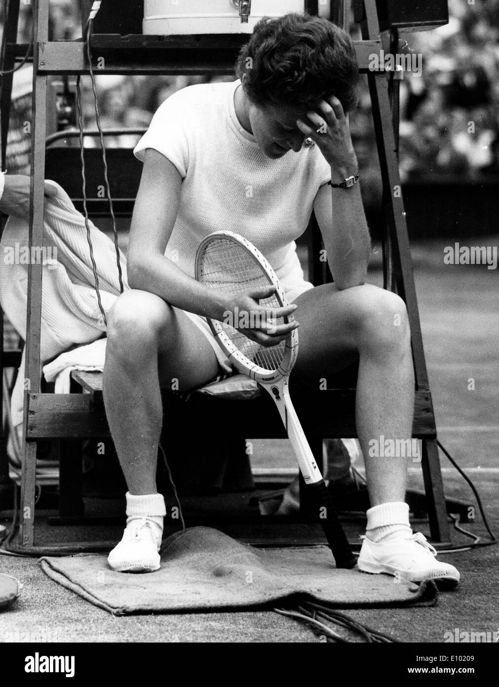 ANGELA BUXTON is an English tennis player. won the women's doubles title at both the French Championships and Wimbledon Stock Photo