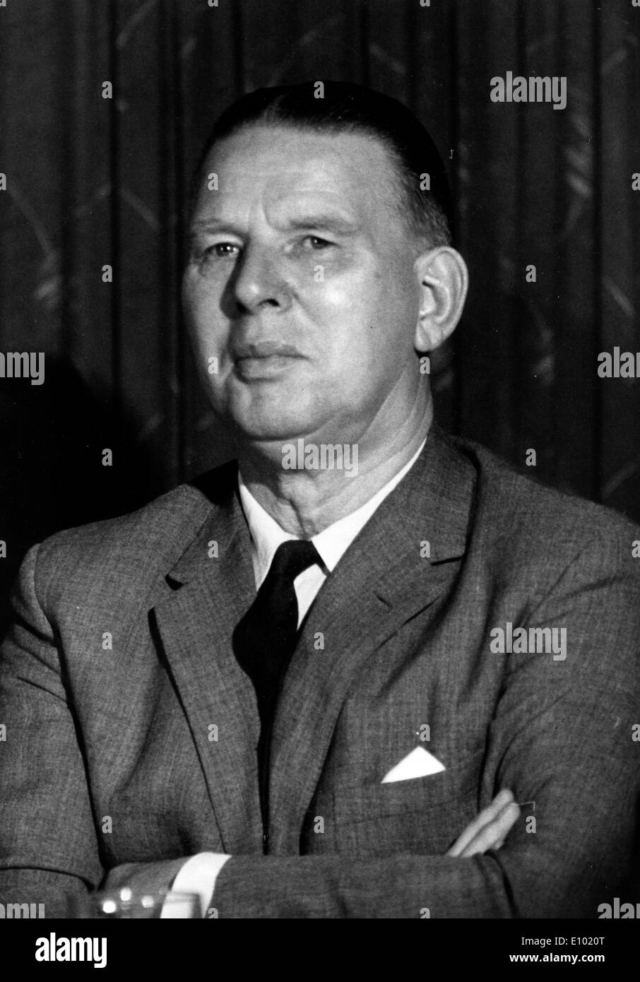 ARTHUR BOTTOMLEY, Baron Bottomley, OBE, PC was a British Labour politician Stock Photo