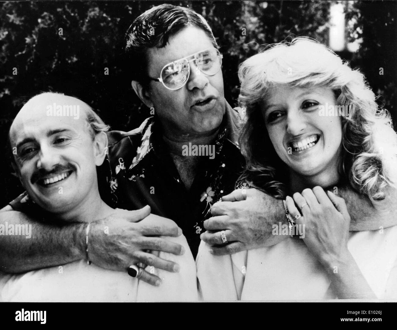 Jerry Lewis and co-stars in film scene Stock Photo