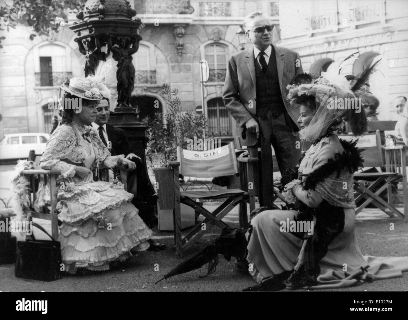 Actress Katharine Hepburn in film scene Stock Photo