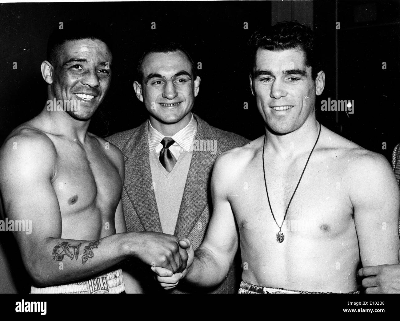 Walter Cartier (1922 - 1995) was a professional boxer turned actor, originally from the Bronx in New York Stock Photo