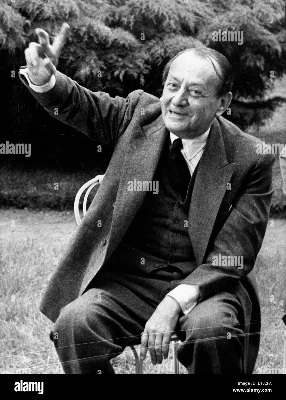 ANDRE MALRAUX (November 3, 1901 November 23, 1976) a French author, adventurer and statesman, French politics and culture. Stock Photo