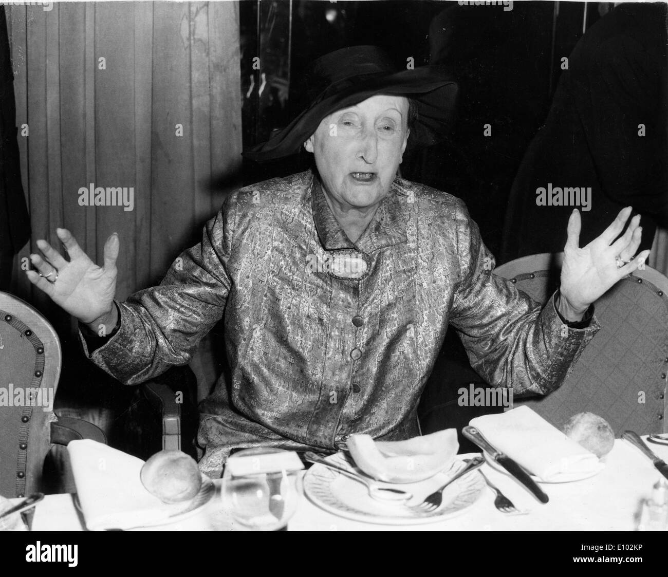 Dame EDITH SITWELL DBE (September 7, 1887 - December 9, 1964) was a British poet and critic. Stock Photo