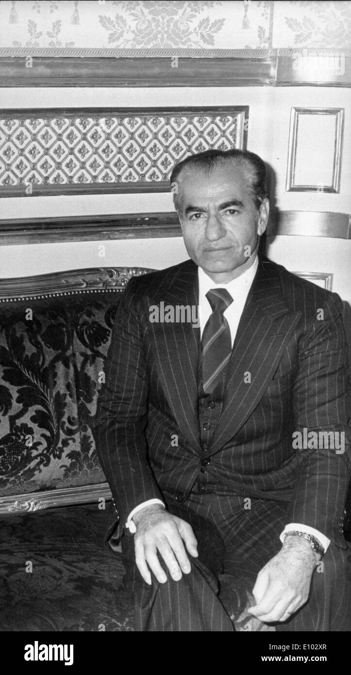 Royal Family of Iran. Mohammad Reza Shah Pahlavi Stock Photo