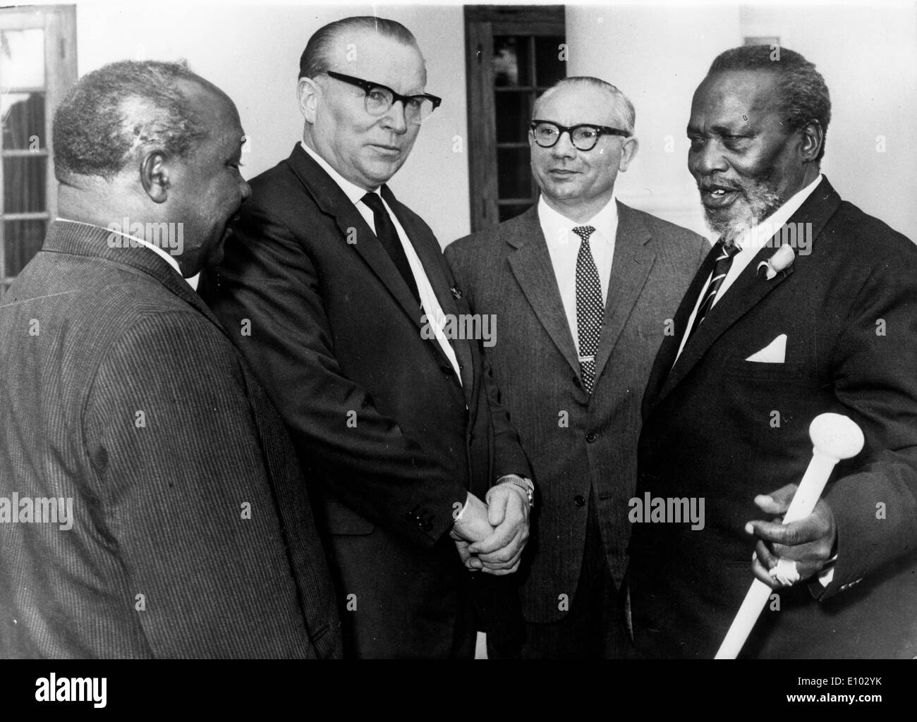 Ambassador Jacob Malik with President Kenyatta Stock Photo