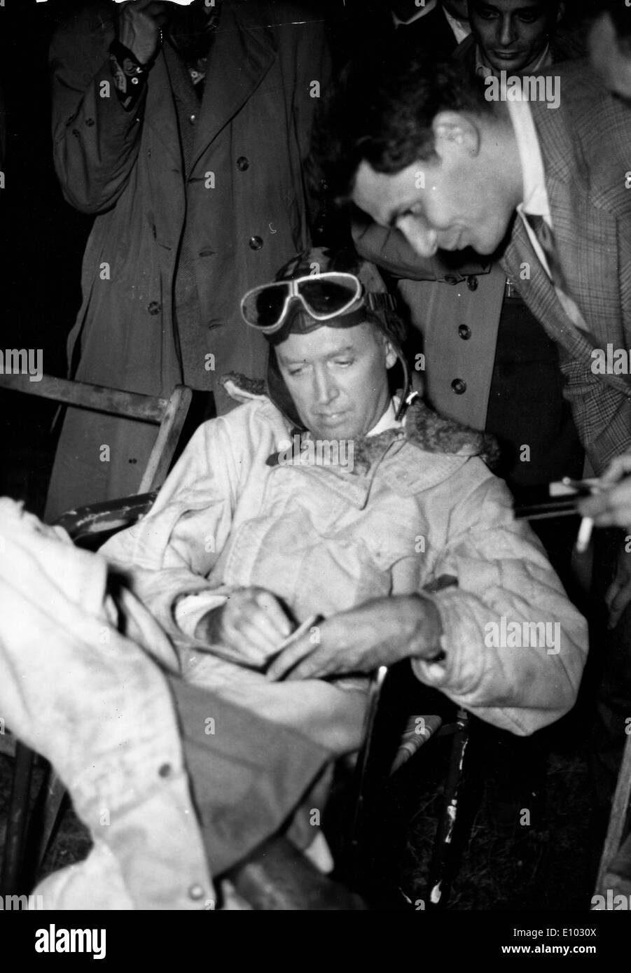 Actor James Stewart as Charles Lindbergh in film Stock Photo