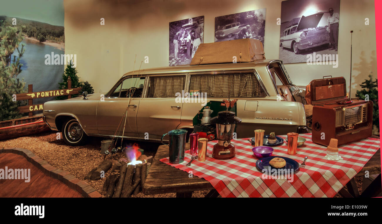 Exhibit in the Pontiac-Oakland Museum in Pontiac, Illinois, a town along Route 66 Stock Photo