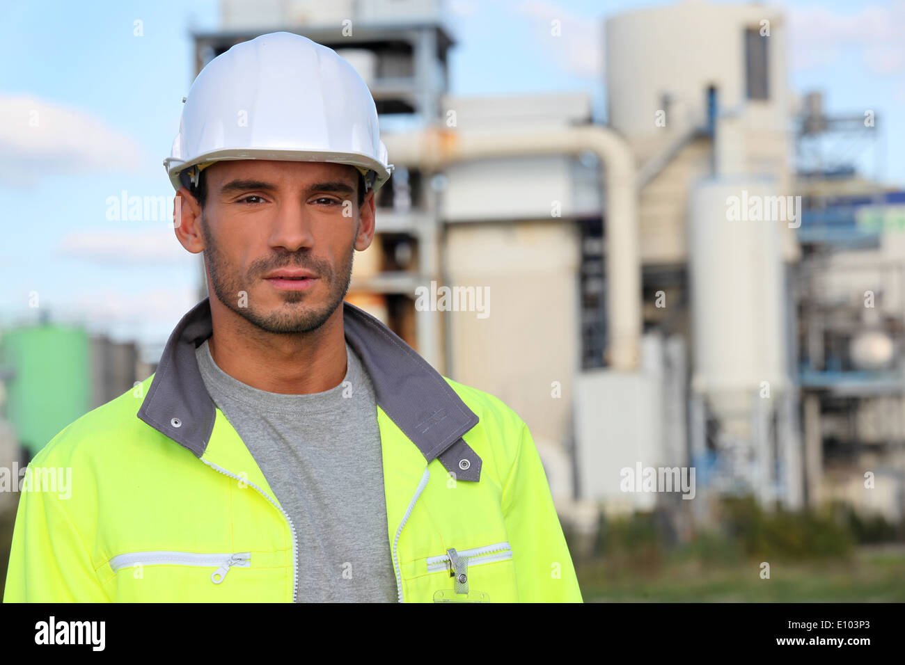 Man in hi vis vest isolated hi-res stock photography and images - Alamy