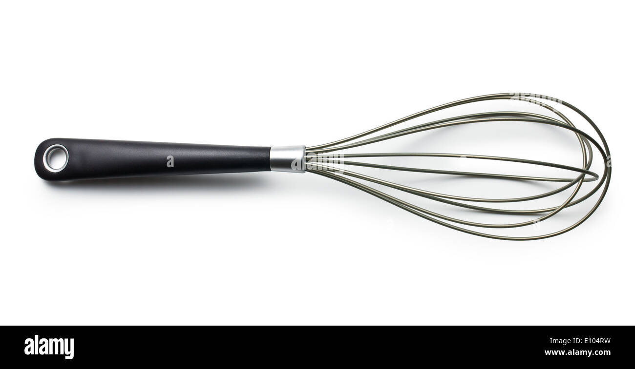 kitchen whisk on white background Stock Photo