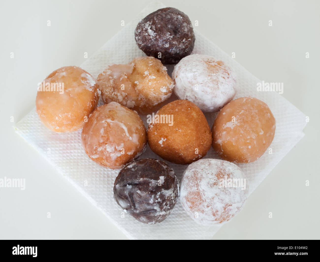 Tim Hortons Timbits (donut holes, doughnut holes).  Canada. Stock Photo