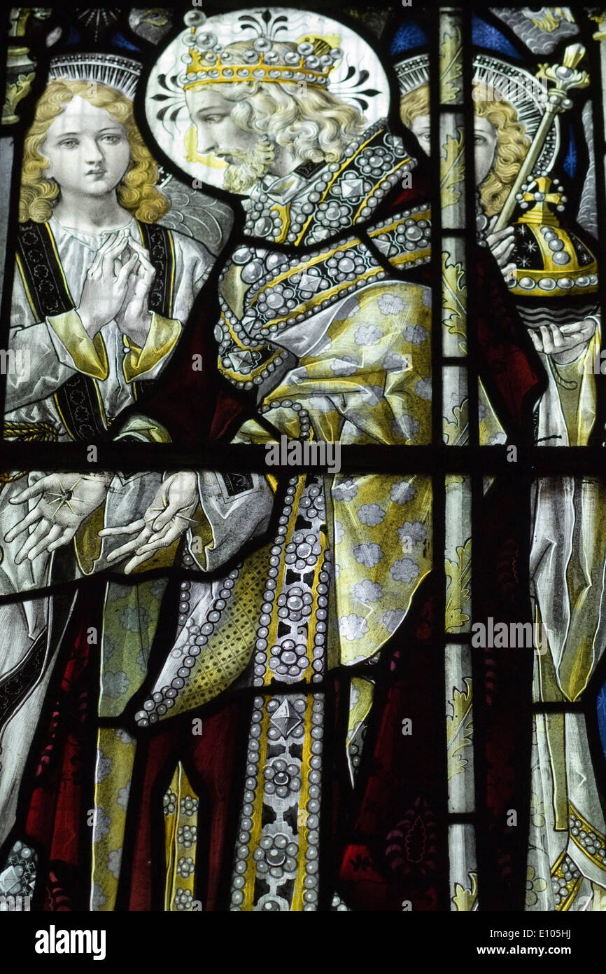 A Stained Glass Window in a church Stock Photo - Alamy
