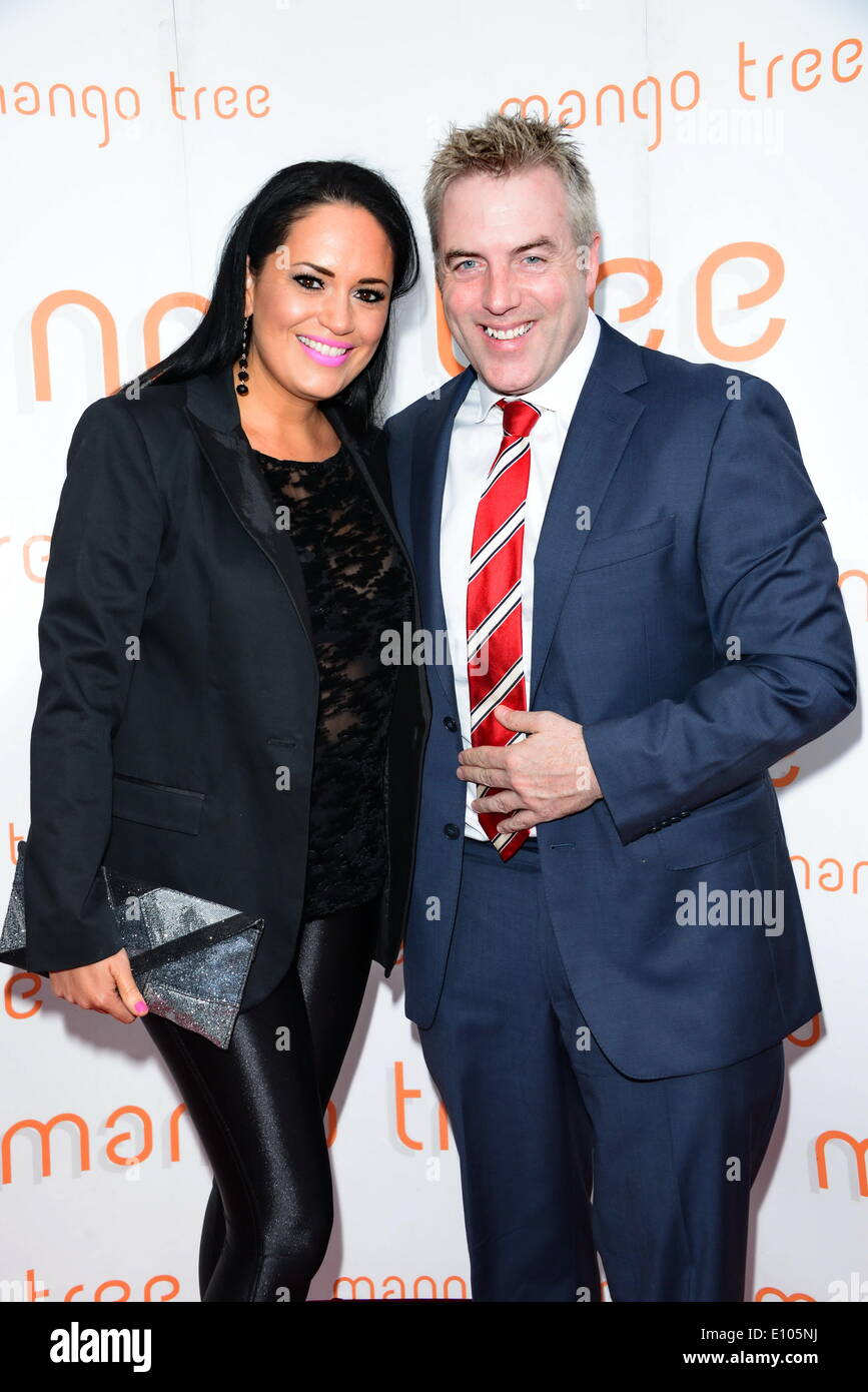 London, UK. 20th May 2014. Donal MacIntyre and Ameera De La Rosa attends Save Wild Tigers Dinner at Mango Tree auctioned in aid Save Wild Tigers at Grosvenor Place in London. Photo by See Li/Alamy Live News Stock Photo