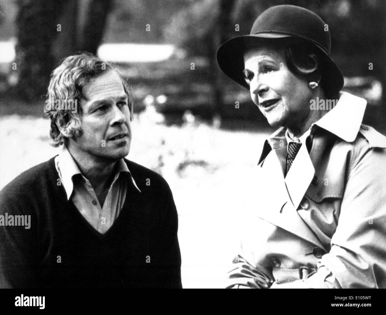 Actress Paul Wessely with directo Wolfgang Glueck Stock Photo