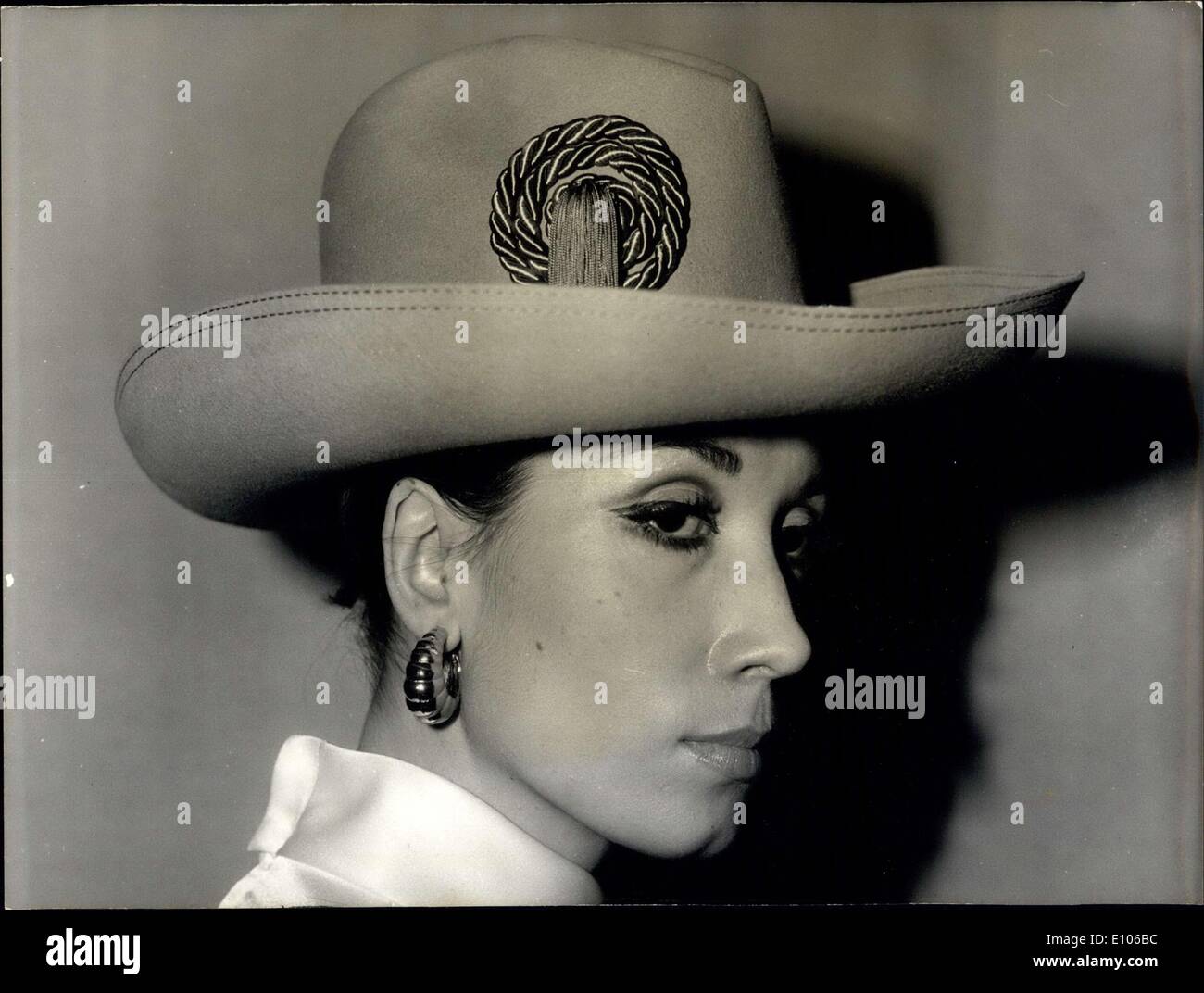 Jan. 21, 1970 - A Sable Old-West Style Hat by Marc Olivier Stock Photo