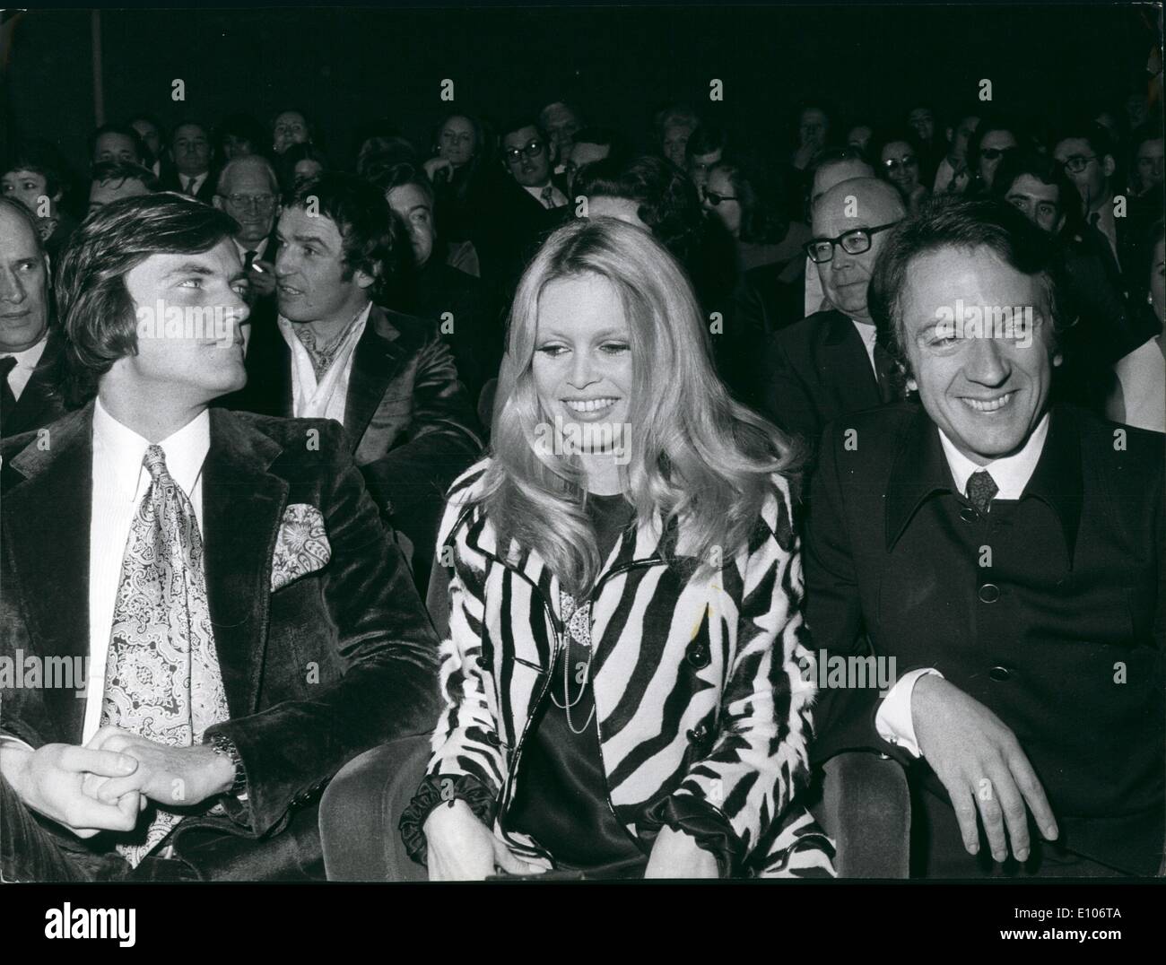 Feb. 02, 1970 - They are at the premier of ''The Bear and the Doll'' that was directed by Michel Deville. The event was held at Stock Photo