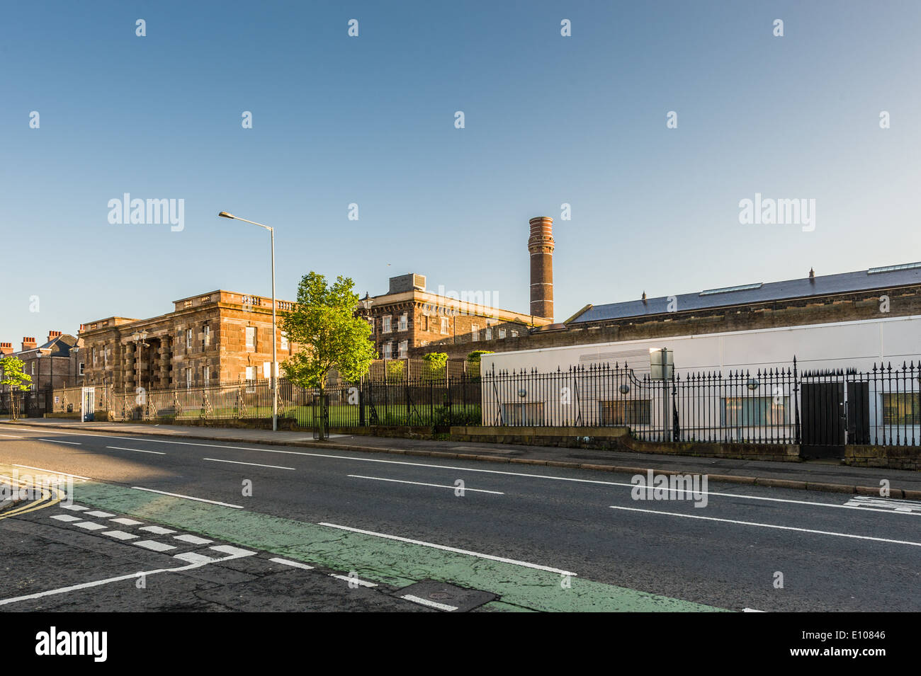 The facade of the now disused Crumlin Road Prison, Belfast Stock Photo