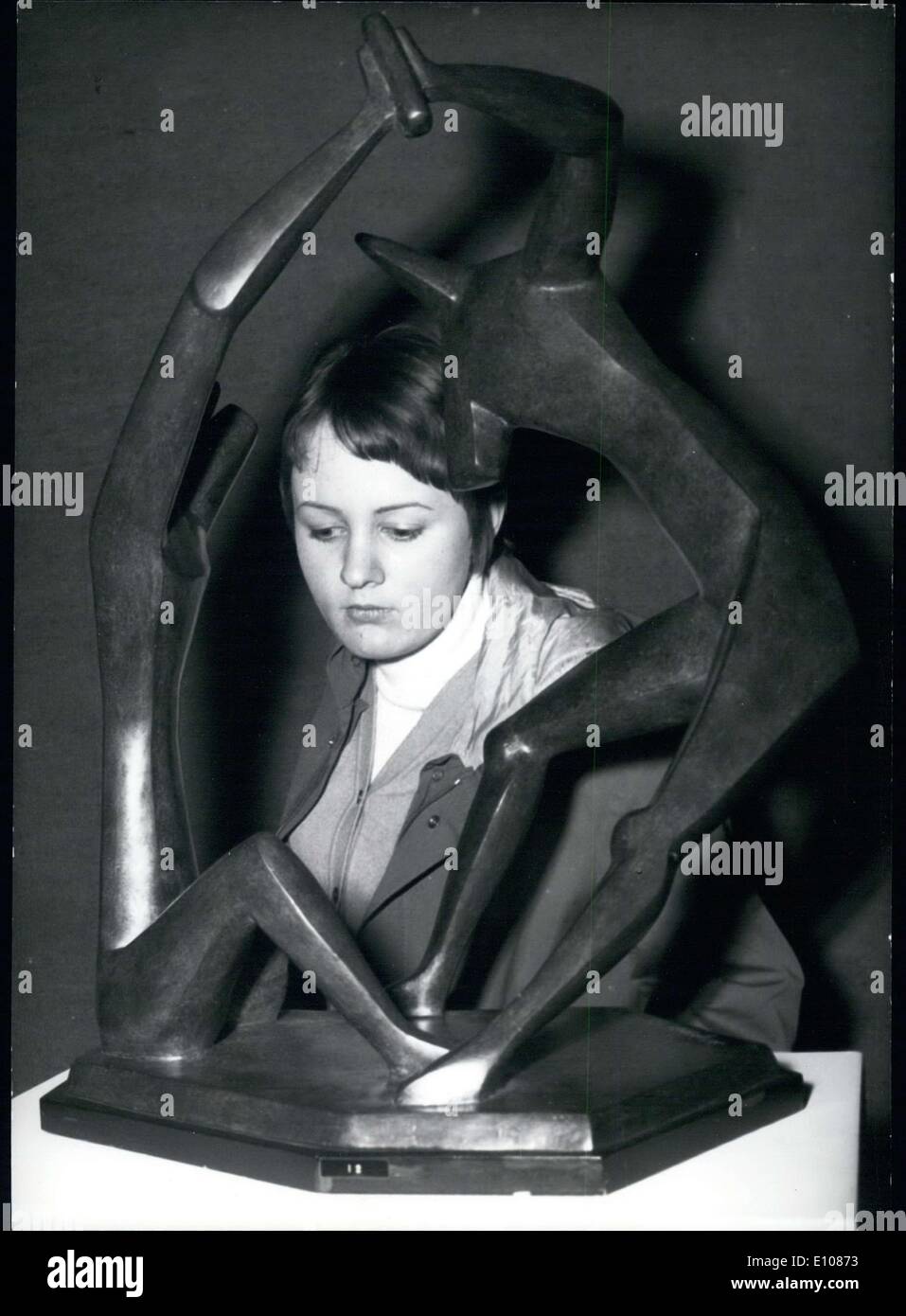 Feb. 28, 1970 - Pictured here is the work entitled ''Tanz'' by Russian artist Alexander Archipenko. It was one of many at an exhibition of his work in Munich. Stock Photo