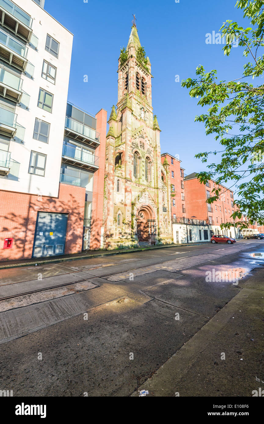 St Joseph's RC Church, now closed, in the Docks area known locally as Sailortown. Stock Photo