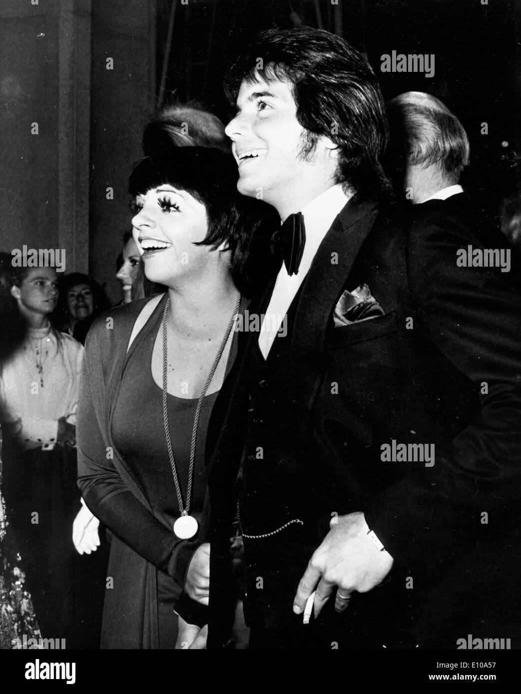 Singer Liza Minnelli with Desi Arnaz Jr. Stock Photo