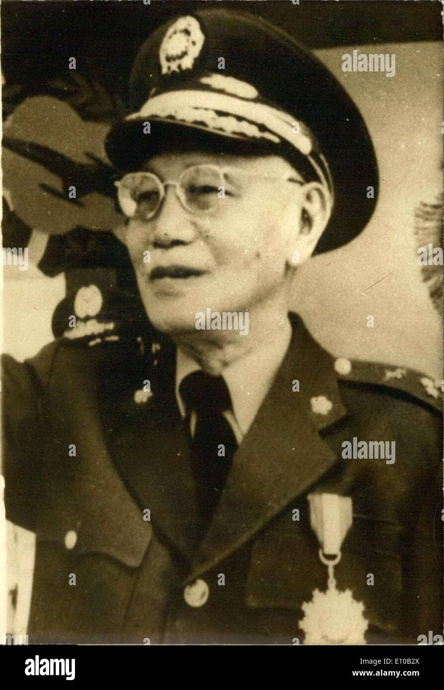 Feb. 25, 1972 - President Chang Kai-Shek of China Stock Photo