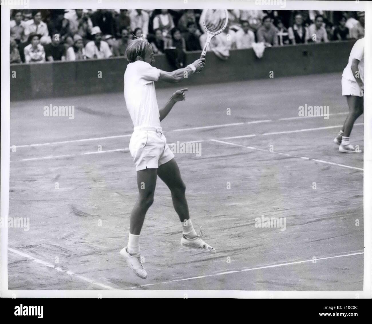 Jun. 06, 1972 - Davis Cup: No. 1 man of the American team Stan Smith (blond  man Stock Photo - Alamy