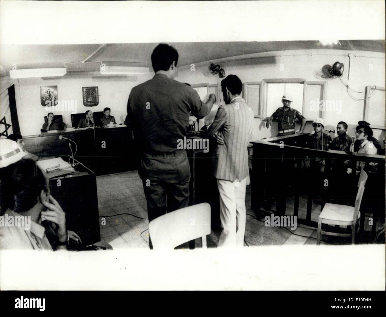 Jun. 27, 1972 - Trial of Japanese Killer opens at Lod Military Tribunal: The trial of Kozo Okamoto, one of the three killers of Stock Photo
