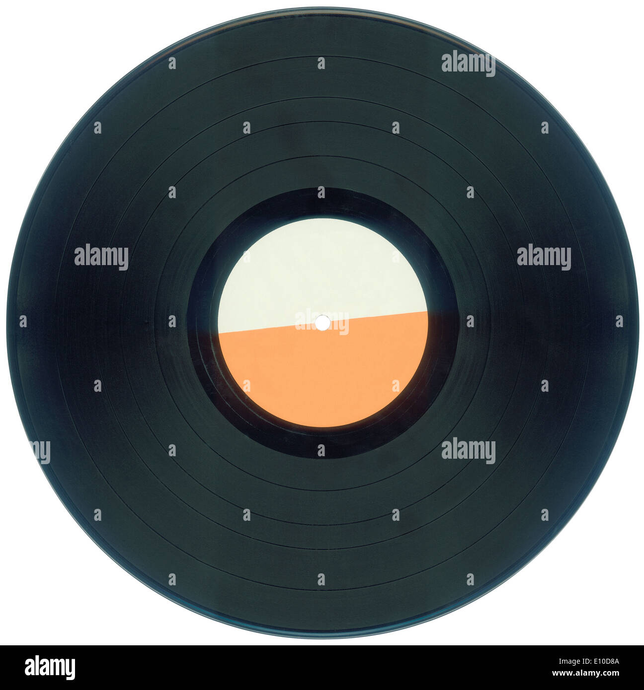 Empty Vinyl Record Isolated with Clipping Path Stock Photo Alamy