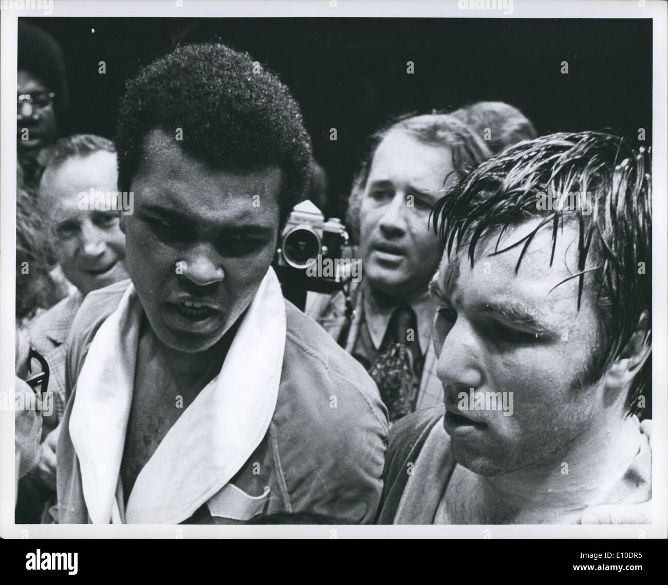May 05, 1972 - Muhammed Ali-George Chuvalo Fight Vancouver-May 1, 1972 Stock Photo