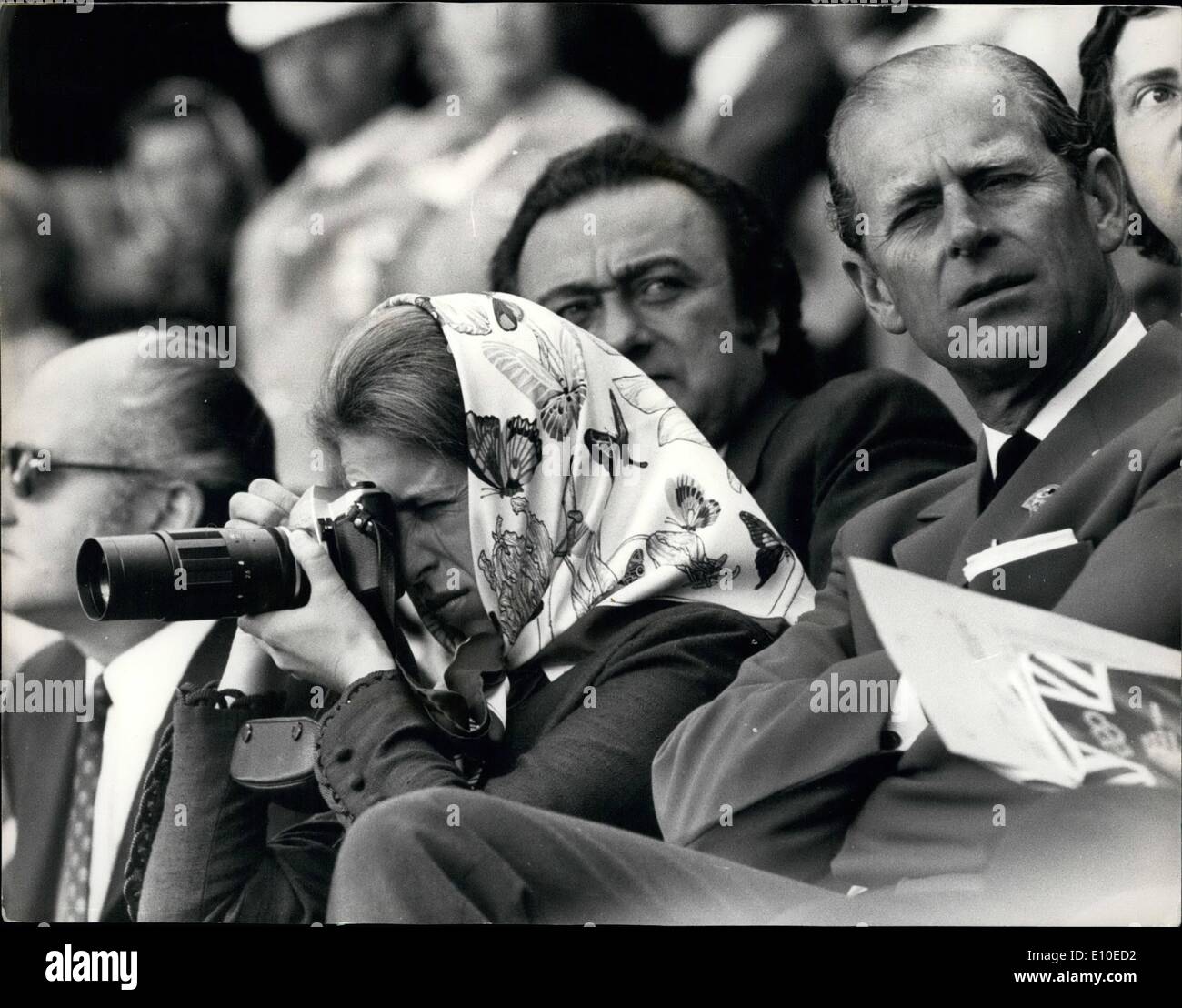 Aug 08 1972 Princess Anne And Prince Philip Watch Dressage In Olympic Three Day Event Princess Anne And Prince Philip Who Are Attending The Olympic Games Today Watched The Three Day Event Dressage