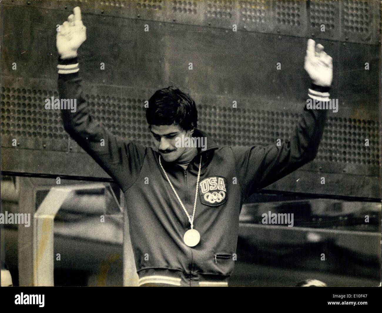 Aug. 29, 1972 - Mark Spitz Wins Gold in 200m Butterfly at Munich Olympics Stock Photo