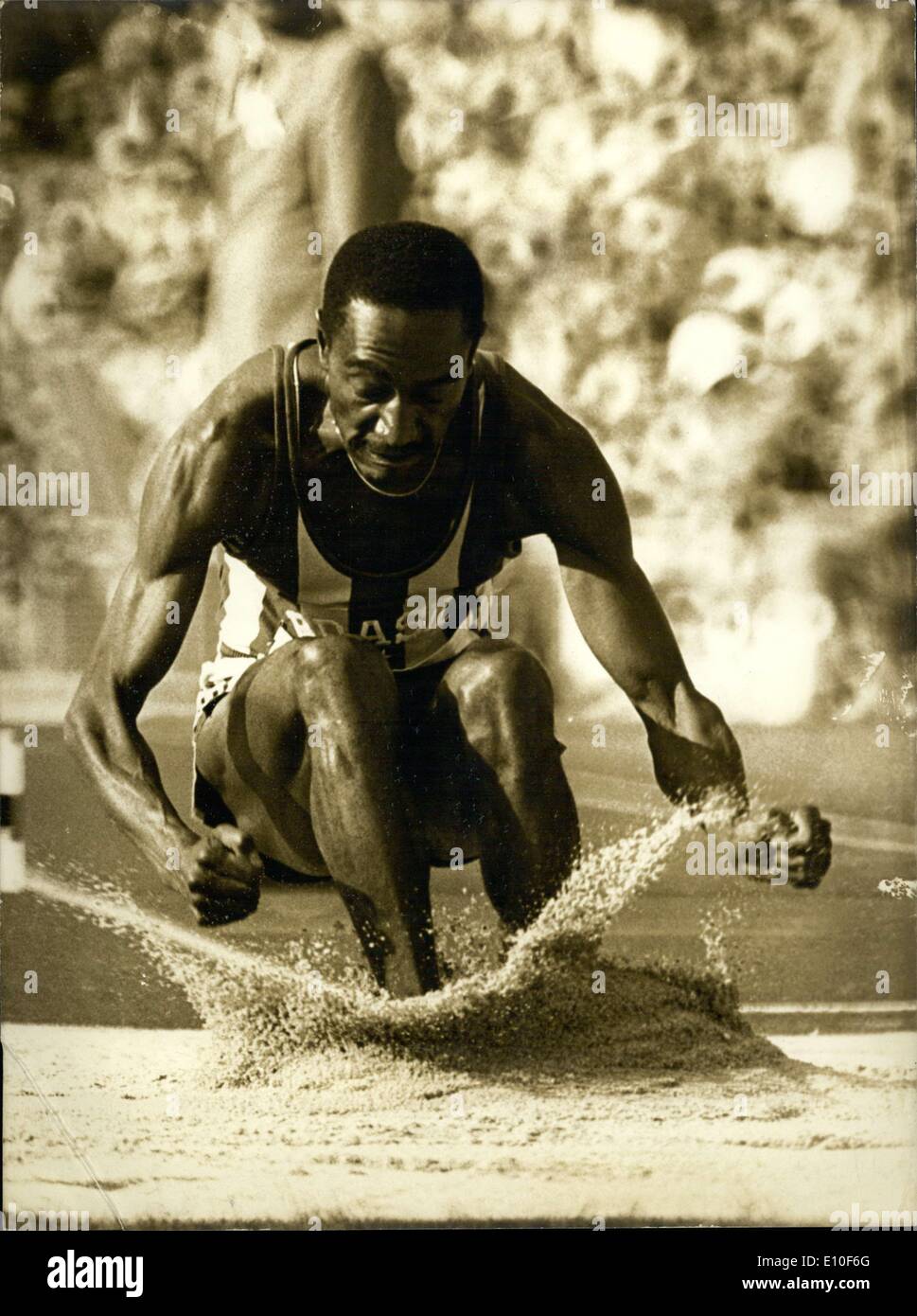 Sep. 06, 1972 Brazil's Nelson Prudencio in the Triple Jump at Munich