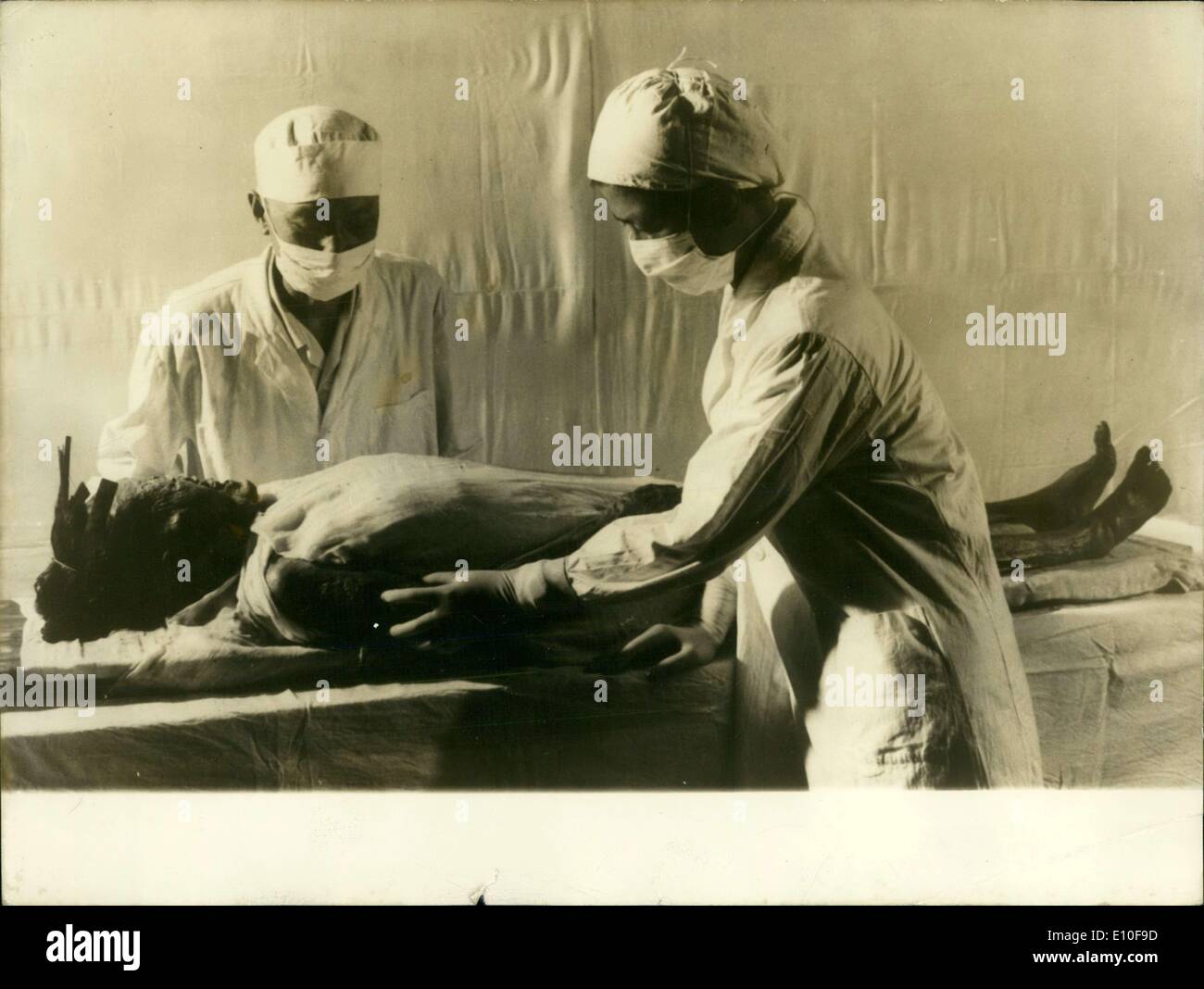 Sep. 14, 1972 - A 2,100 Year Old Female Corpes from Central China Stock Photo