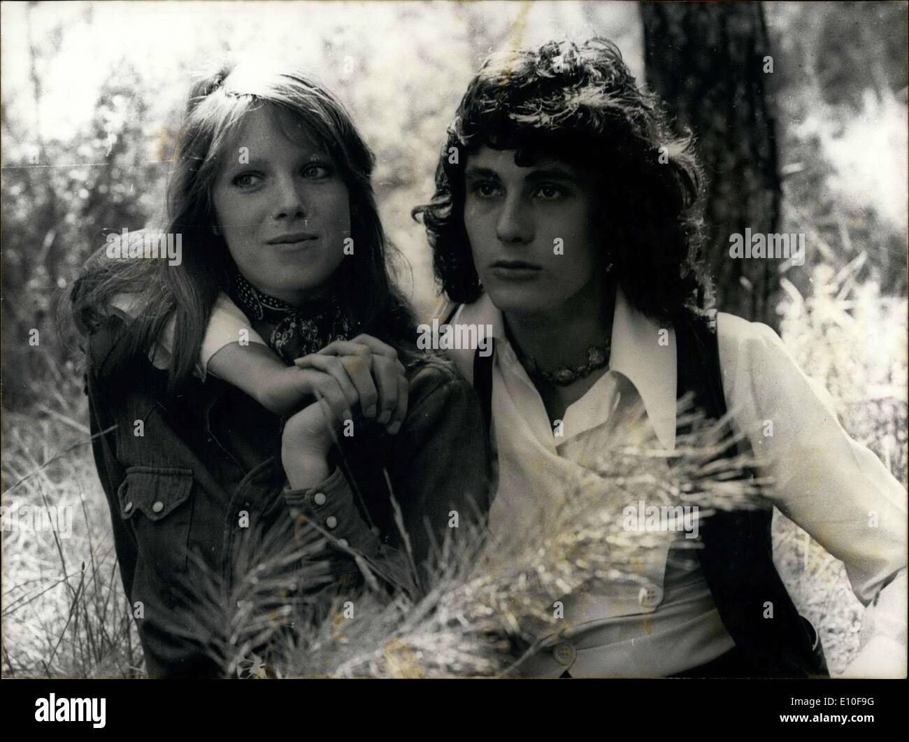 Sep. 15, 1972 - The movie is directed by Francois Peichenbach. They play two young lovers.  US Stock Photo