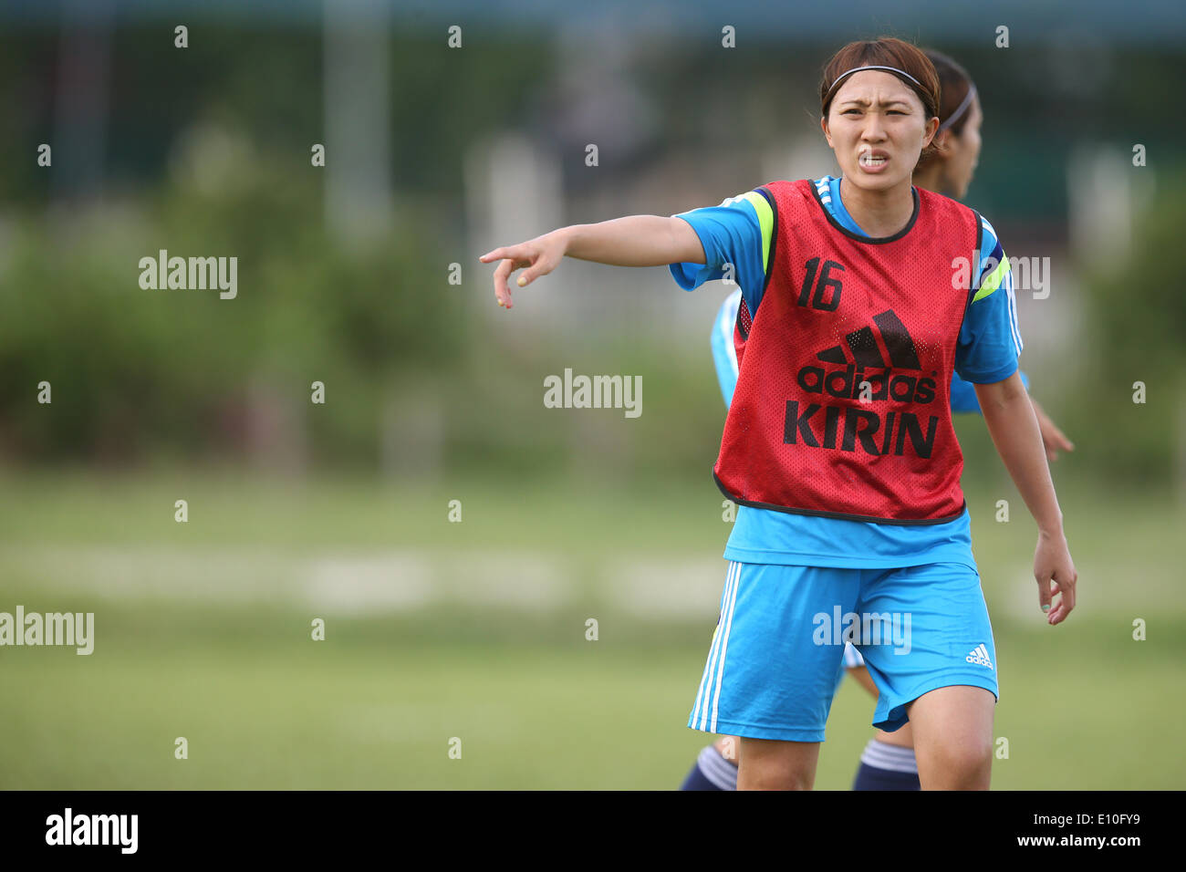 Karina Maruyama (JPN), MAY 20, 2014 - Football / Soccer : 2014 AFC Women's Asian Cup Japan team training session in Ho Chi Minh City, Vietnam. (Photo by Takahisa Hirano/AFLO) Stock Photo