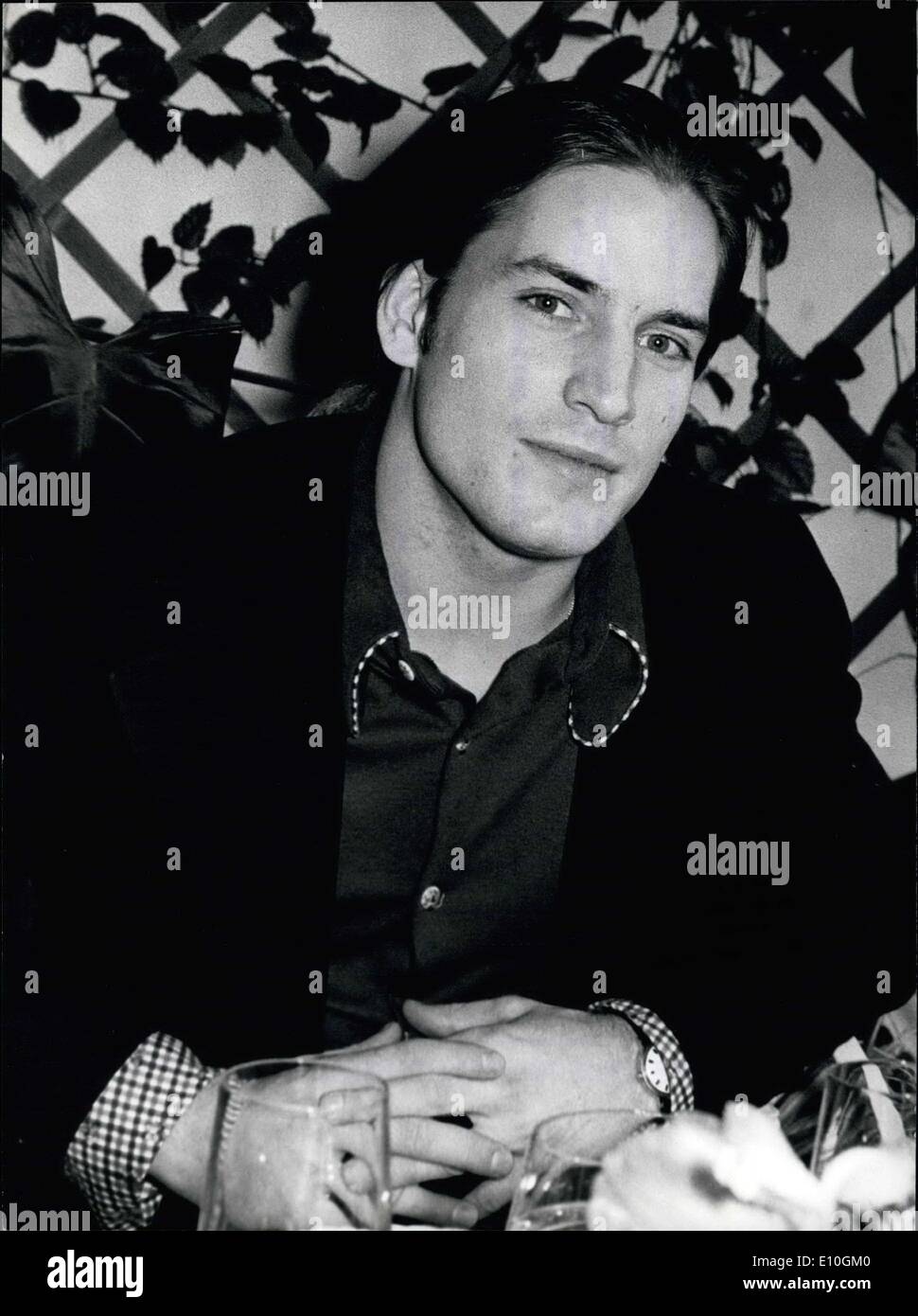 Jan. 18, 1973 - The Stars of Warhol's film ''Hollywood'' visit Munich: The Stars of the new film of Andy Warhol's Factory ''Hollywood'' came to Munich now for it's premiere in Germany. Picture Shows: Andy Warhol- Superstar Joe Dalesandro. Stock Photo