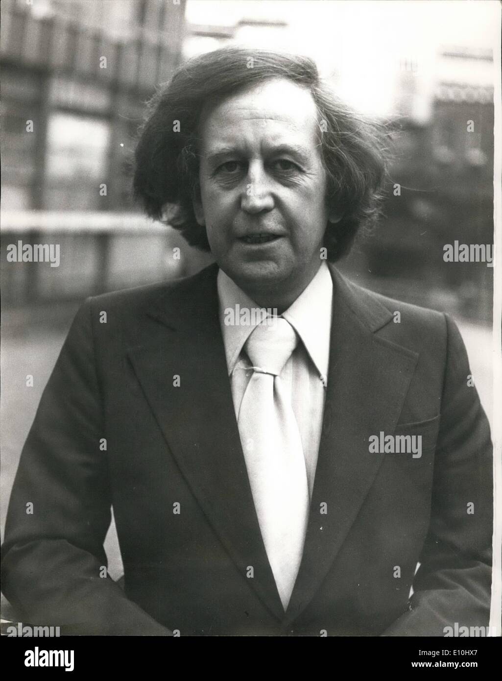 Dec. 12, 1972 - Two Men Accused Of Blackmailing Paul Raymond: Two men appeared at the Old Bailey today accused of Blackmailing Paul Raymond, the soho Strip club and theatre owner. Picture Shows: Paul Raymond pictured on his way to the Old Bailey today. Stock Photo