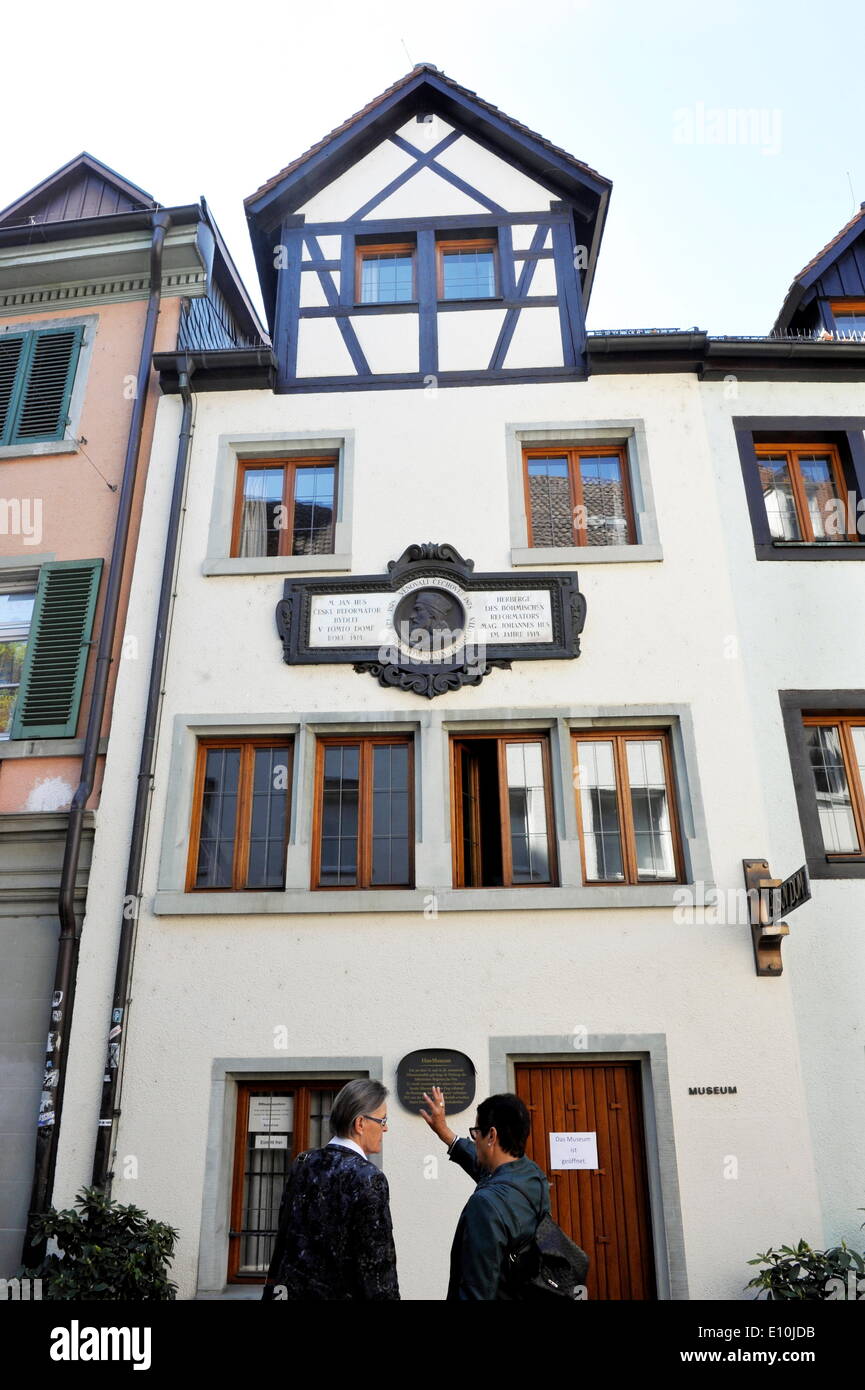 Jan Hus House In German Town Of Constance On April 17 2014 The