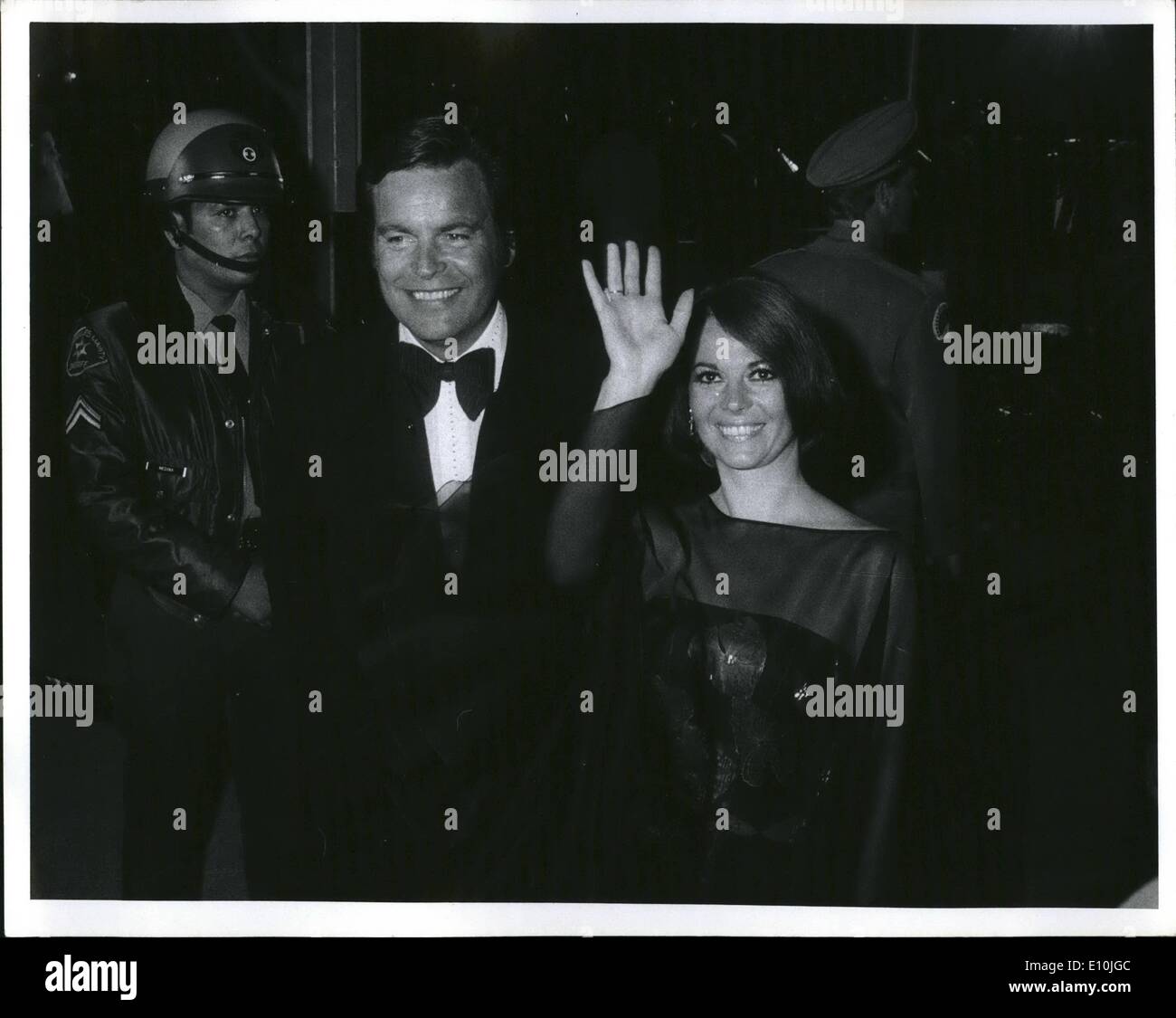 Mar. 03, 1973 - Robert Wagner Natalie Wood Academy Awards - March 1973 Stock Photo