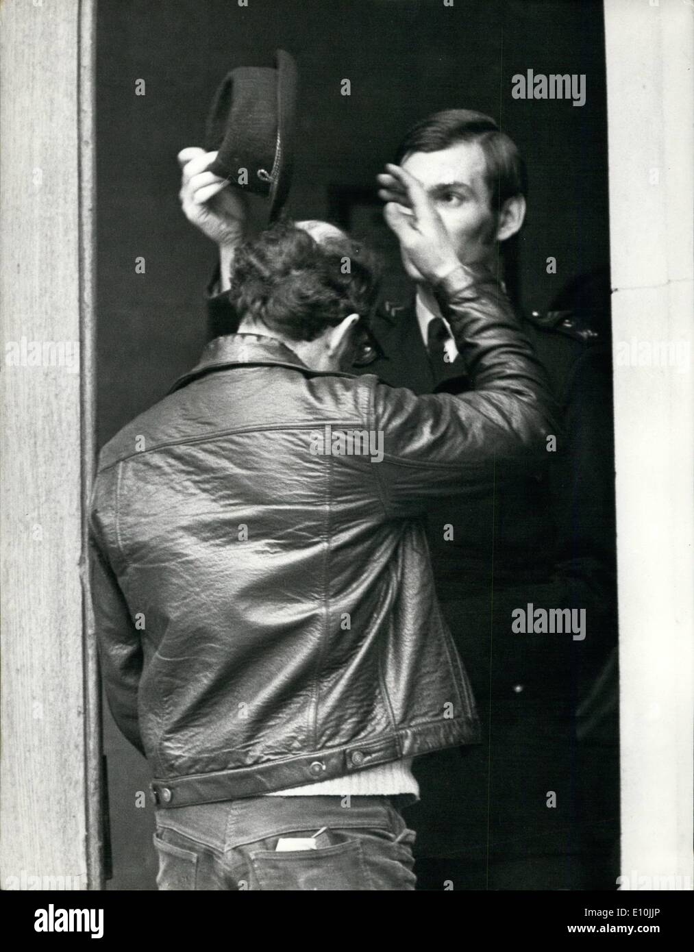 Mar. 03, 1973 - Precautions At Bow Street. Security precautions were being taken at Bow Street court, where seven men and three Stock Photo