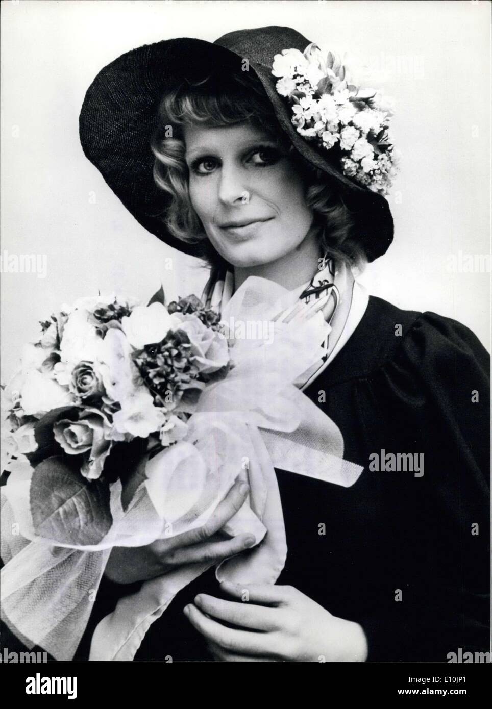 Apr. 10, 1973 - Daughter of Dr. Josef Goebbels Stepson marries Hamburg photographer A beautiful bride was Katarina Quandt when she married in Hamburg the photographer Wolfgang-Peter Geller. The Very pretty and extremely rich woman got to know her husband in an Hamburg newspaper edition where she worked as an assistant. Katarina's father Harald Quandt l(he was the stepson of the 3rd Reich propaganda minister) together with his brother Herbert was owner of the big Quandt Group. Six years ago he died in a plane accident Stock Photo