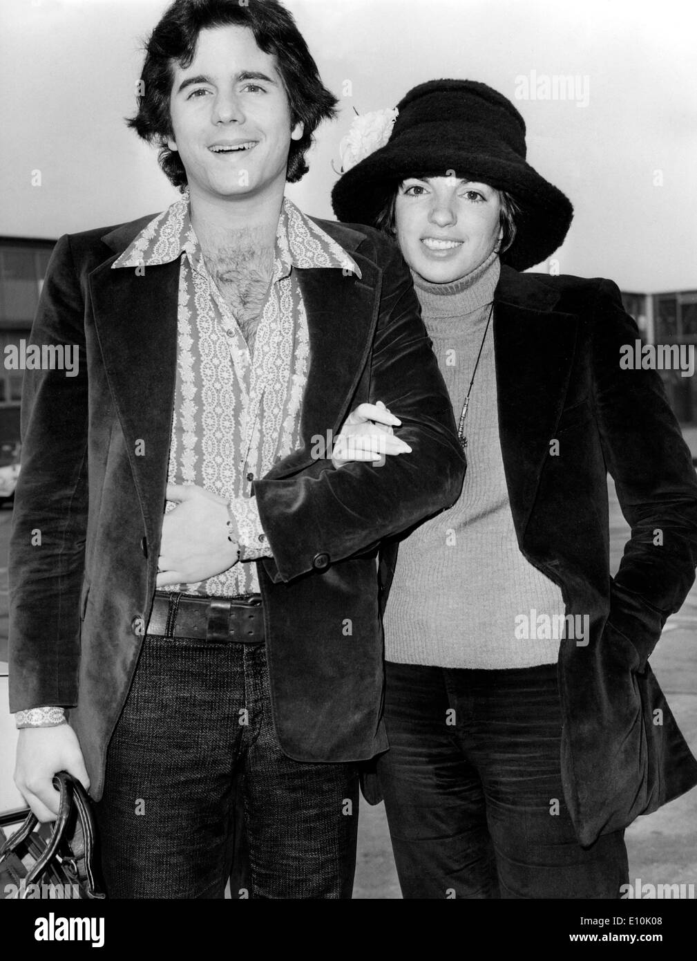 Singer Liza Minnelli travels with Desi Arnaz Jr. Stock Photo