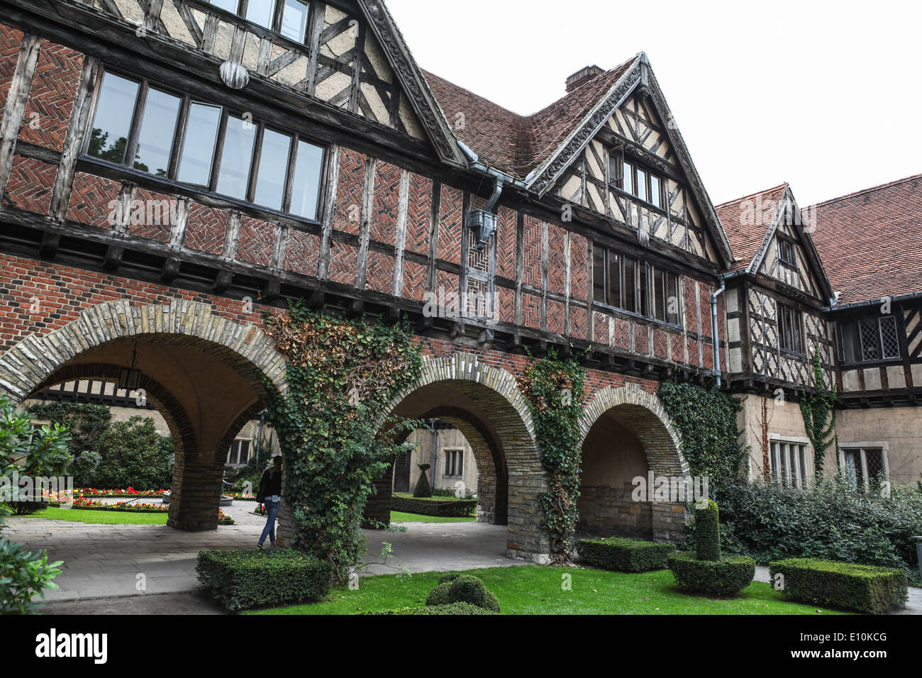 View at Cecilienhof Palace in Potsdam, Germany, location of famous Potsdam Conference in 1945. Stock Photo